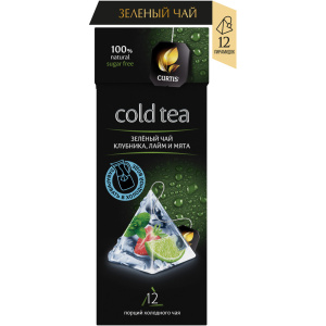 Чай Кёртис "Cold Tea Клубника-лайм-мята"18*20,4 гр.