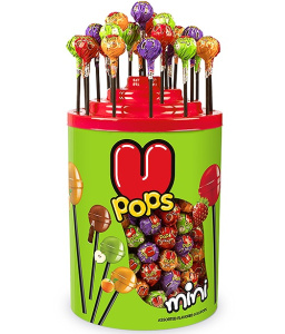 Карамель на палочке U POPS Mini (200шт*6.5г )