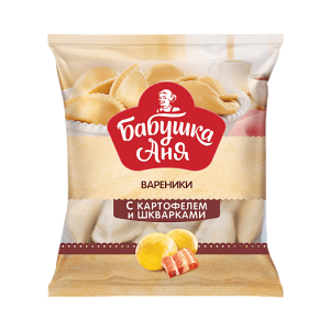 Вареники с картофелем и шкварками "Бабушка Аня" ( 430 гр) (10 )
