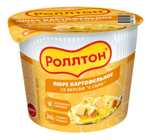 Пюре Роллтон 40г. Четыре сыра