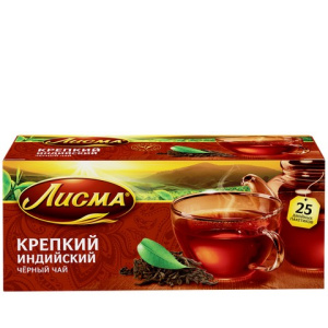 Чай Лисма Крепкий черный 25*50г (1/18)