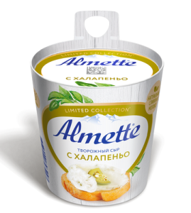 Сыр творож. Альметте с халапеньо150гр(8/1)