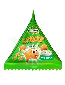 Крекер в форме рыбок сметана/зелень 22г*30шт