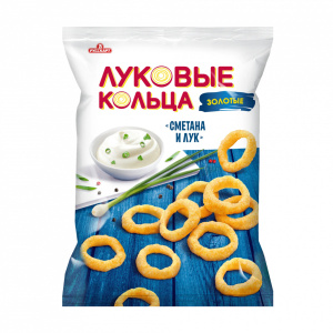 Луковые кольца Золотые (Лук и сметана 40г 24ш)
