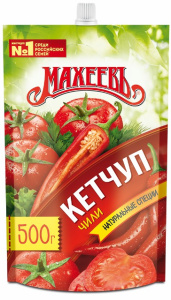 Кетчуп "Чили" 500г д/п 10шт