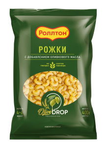 Макаронные изделия Роллтон Рожки с оливковым маслом 400г