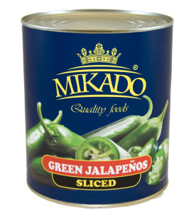 Перец зеленый Халапеньо консервированный 3100мл.