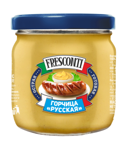 Горчица пищевая готовая ТМ Fresconti 200гр 1/12