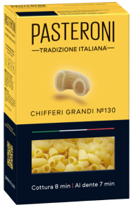 Макароны PASTERONI Рожки большие №130, 400г Саоми