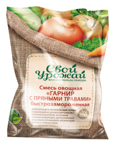 Смесь овощная Гарнир с пряными травами 400гр Свой Урожай (20\1)
