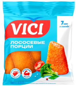 Палочки рыбные лососевые из фарша рыб. в золот. корочке 450гр Vici 1/6