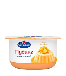 Пудинг творожный Манго 4% 130гр