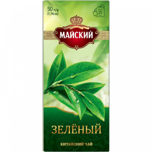 Чай Майский Зелёный (пакет) 25*50г (1/18) Не ЗАКАЗЫВАТЬ