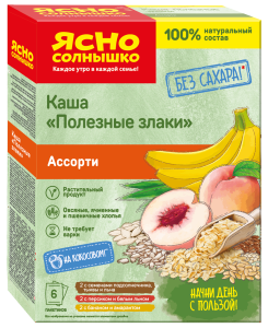 Каша Полезные злаки Ассорти на кокосовом кор 40г*6шт
