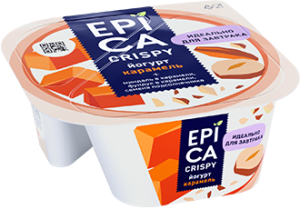 EPICA CRISPY с карамелью Йогурт сем. подсол. орех карам. 10,2% 140г(6/1)