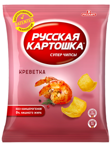 Чипсы Русская картошка (Креветка 150г 9ш) (НДС 10%)