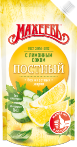 Майонезный соус "Постный" 40% 190г д/п