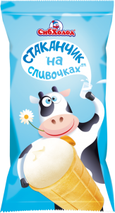 Стакан ваф. На сливочках Ваниль сливоч. 80гр (1/24)