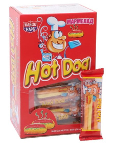 Мармелад жевательный "Hot Dog" 18г*12бл*36шт