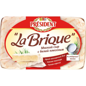 Сыр мягкий с белой плесенью "LA BRIQUE" Президент  45%  200г