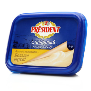Сыр плав. сливочный 40% 380г Президент 8/1