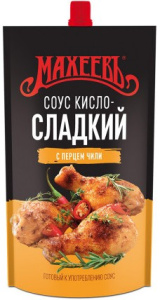 Соус деликатесный Махеев Кисло-сладкий д/п 230г 1/16