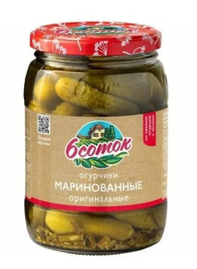 Огурчики маринов. Оригинальные Шесть соток 720мл 1/12