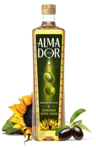 Масло подсол. с добавлением оливкового масла Almador 0,75л 1/15
