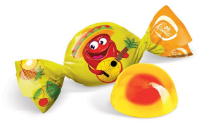 Конфеты "Живинка" Tropic sea со вкусом ананас-вишня 1кг Конти