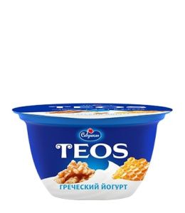 Йогурт Греческий орех-мед 2,0% п/ст 140г Савушкин