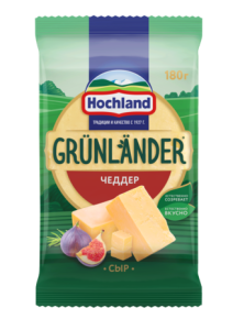 Сыр полутвёрдый Чеддер Хохланд 180гр