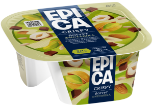 EPICA CRISPY с фисташками Йогурт сем. подсол. тем. шок. 10,5% 140г(6/1)