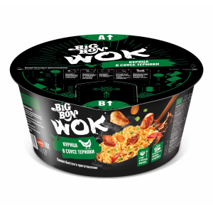 Лапша "БигБон" Вок 85г Курица в соусе терияки (чашка)