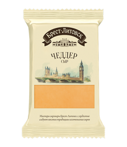 Сыр Брест-Литовск Чеддер 45% 200 г