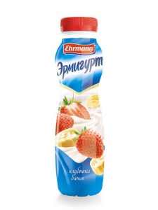 Эрмигурт питьевой Клубника-Банан 1,2% 290г(6/1)