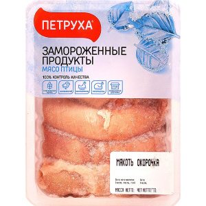 Мякоть окорочка ЦБ упак. лоток б/к с/ш ~ 800-900гр (6кг/ящ) (вес) Петруха, весовой