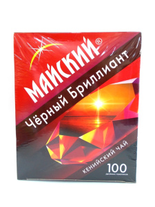 Чай Майский Черный бриллиант среднелистовой 100*200г