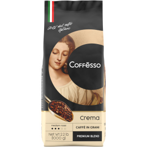 Кофе Coffesso Crema в зернах 1000гр м/у
