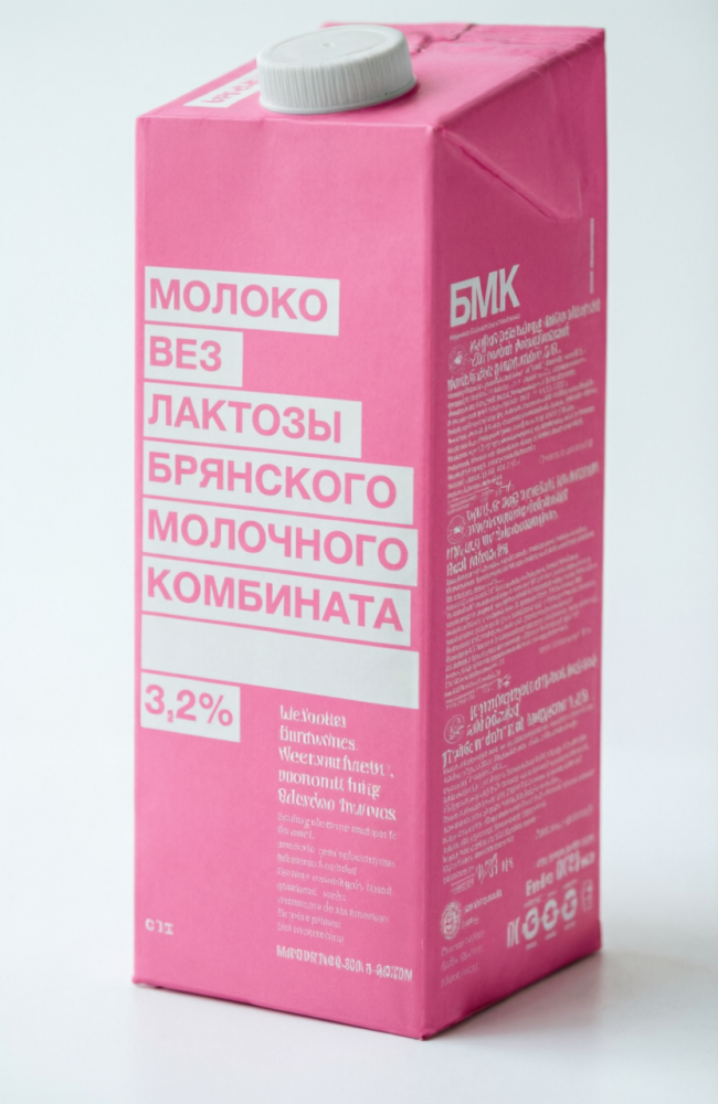 "БМК" Молоко Безлактозное ультрапаст. 3,2%  0,975 л ТВА edge