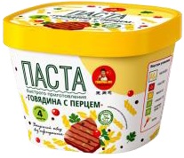 Паста Товарищ Ван Говядина с чёрным перцем 116,5гр 1/12