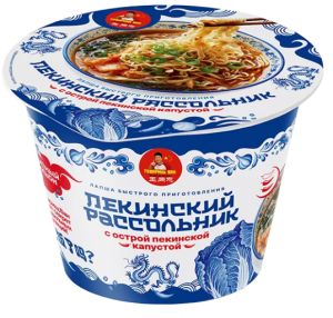 Лапша Товарищ Ван Пекинский рассольник с острой пекинской капустой 100гр 1/24