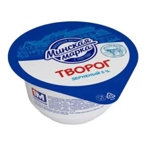 Творог зерн. Крошечка 5% 140гр Минская марка