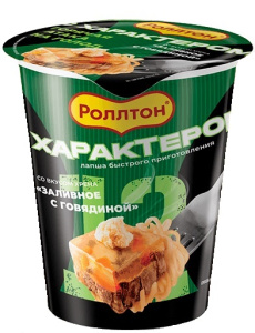 Лапша со вкусом хрена "Заливное с говядиной" стакан 70 г