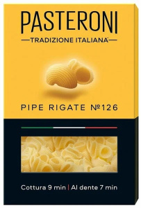Макароны PASTERONI Пипе Ригате №126 400г