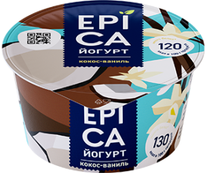 EPICA Йогурт кокос/ваниль 6,3% 130г