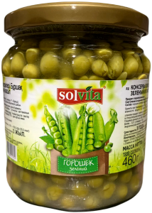 Горошек "Solvita" 460гр (1/12) ст/б