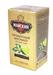 Чай Майский Ароматный Бергамот черный 25*50г  ЗЗОЛ