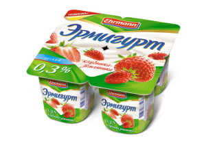 Эрмигурт легкий Клубника-Земляника 0,3% 4*100г(24/4)