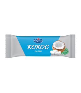 Сырок творожный глазированный "Кокос" с кокосовой стружкой и ароматом ванили  23% флоупак 40г
