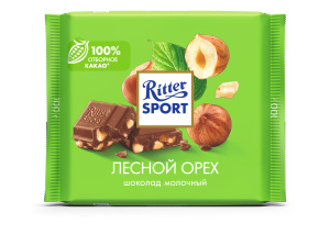 Шоколад молоч.с лесным орехом 100гр Риттер Спорт